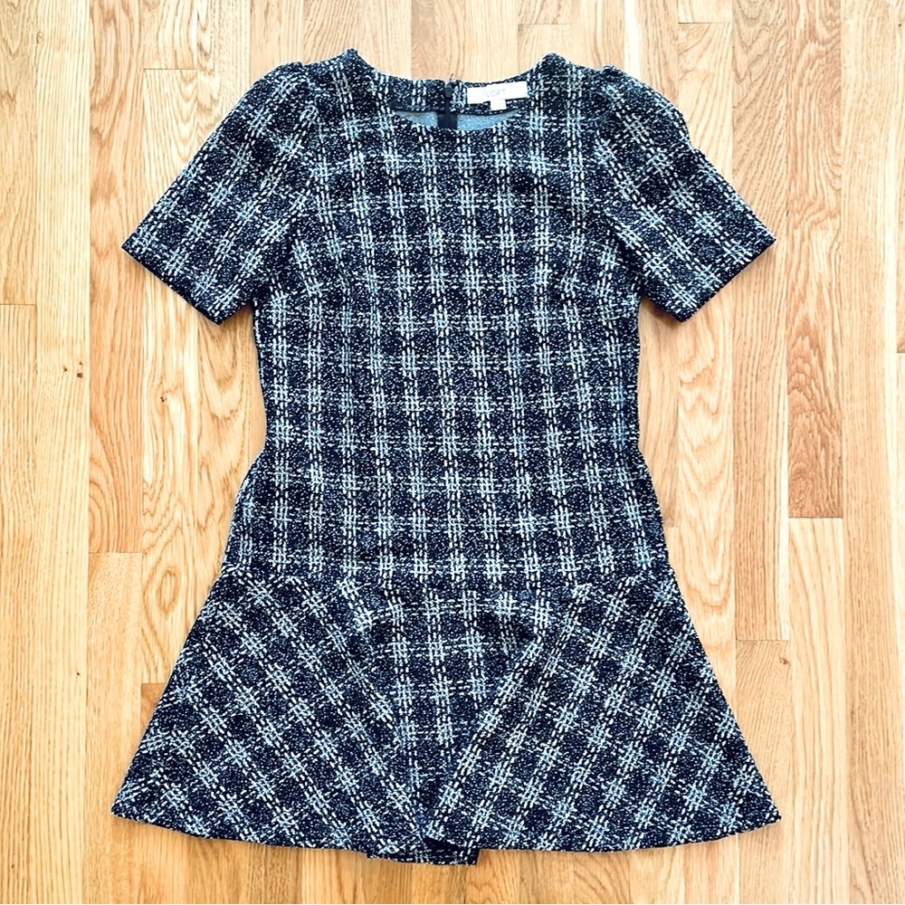 LOFT Peplum Drop Waist Dress